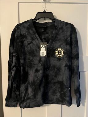 Bruins Ladies The Wild Collective Camo Cardigan Sweater